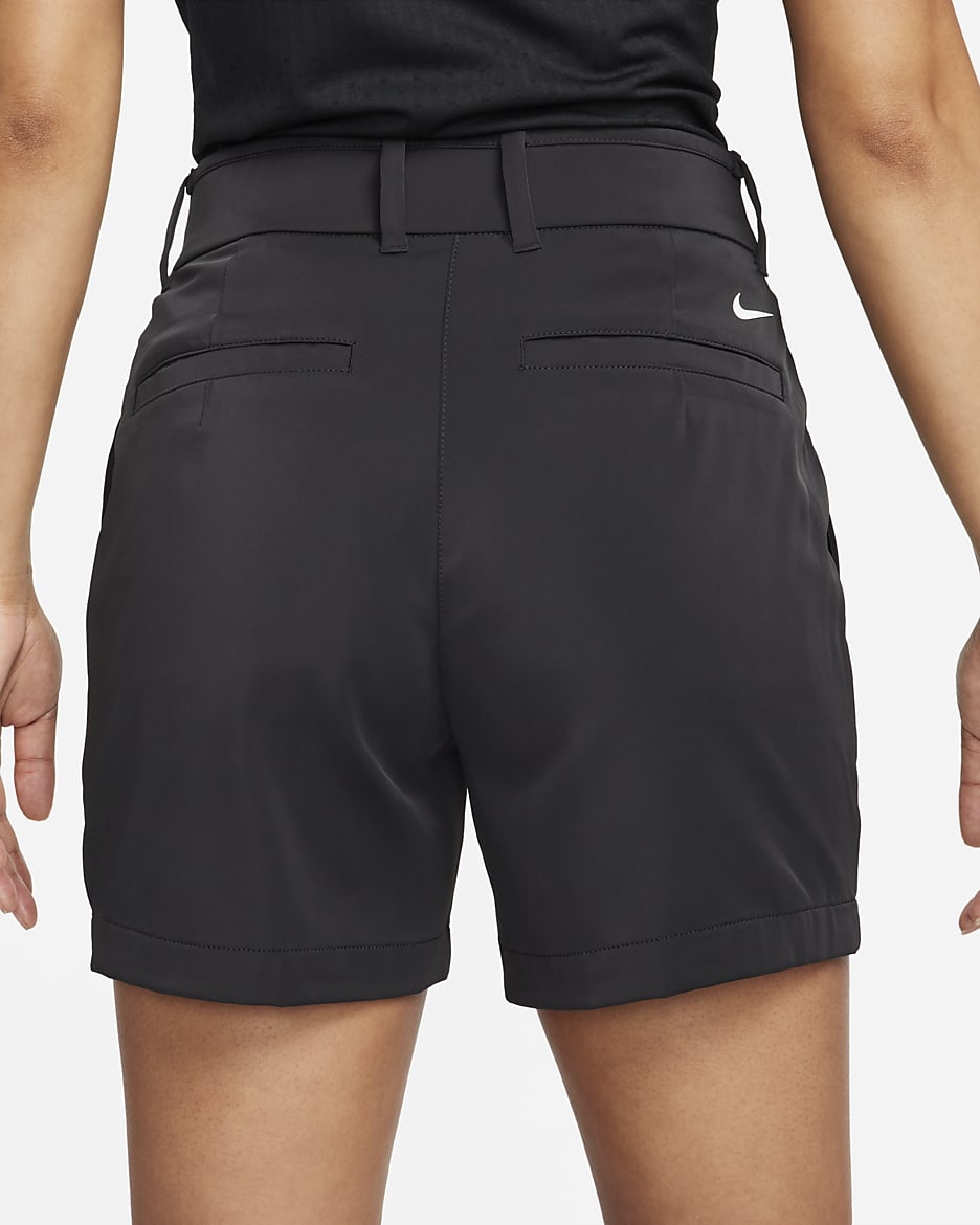 Nike black and white shorts womens best sale